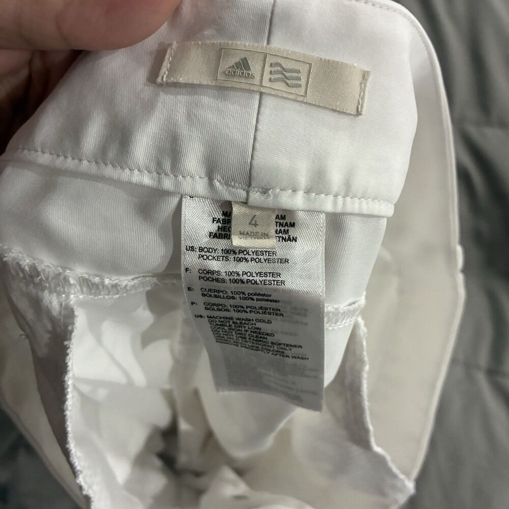Adidas White Golf Women's Sz 4 Essential 5" Shorts BC1106 Athletic Performance - Picture 3 of 7